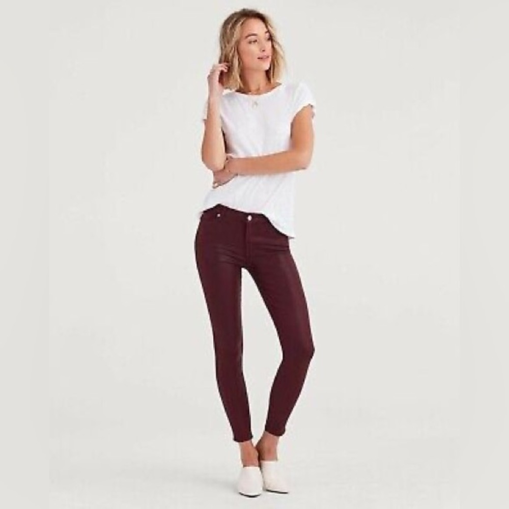 Banana Republic Burgundy Skinny Jeans Sz 27